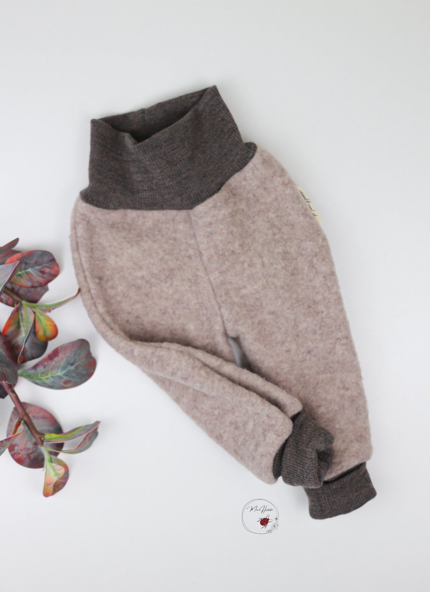 Merinofleece Hose mit Merinowollbündchen