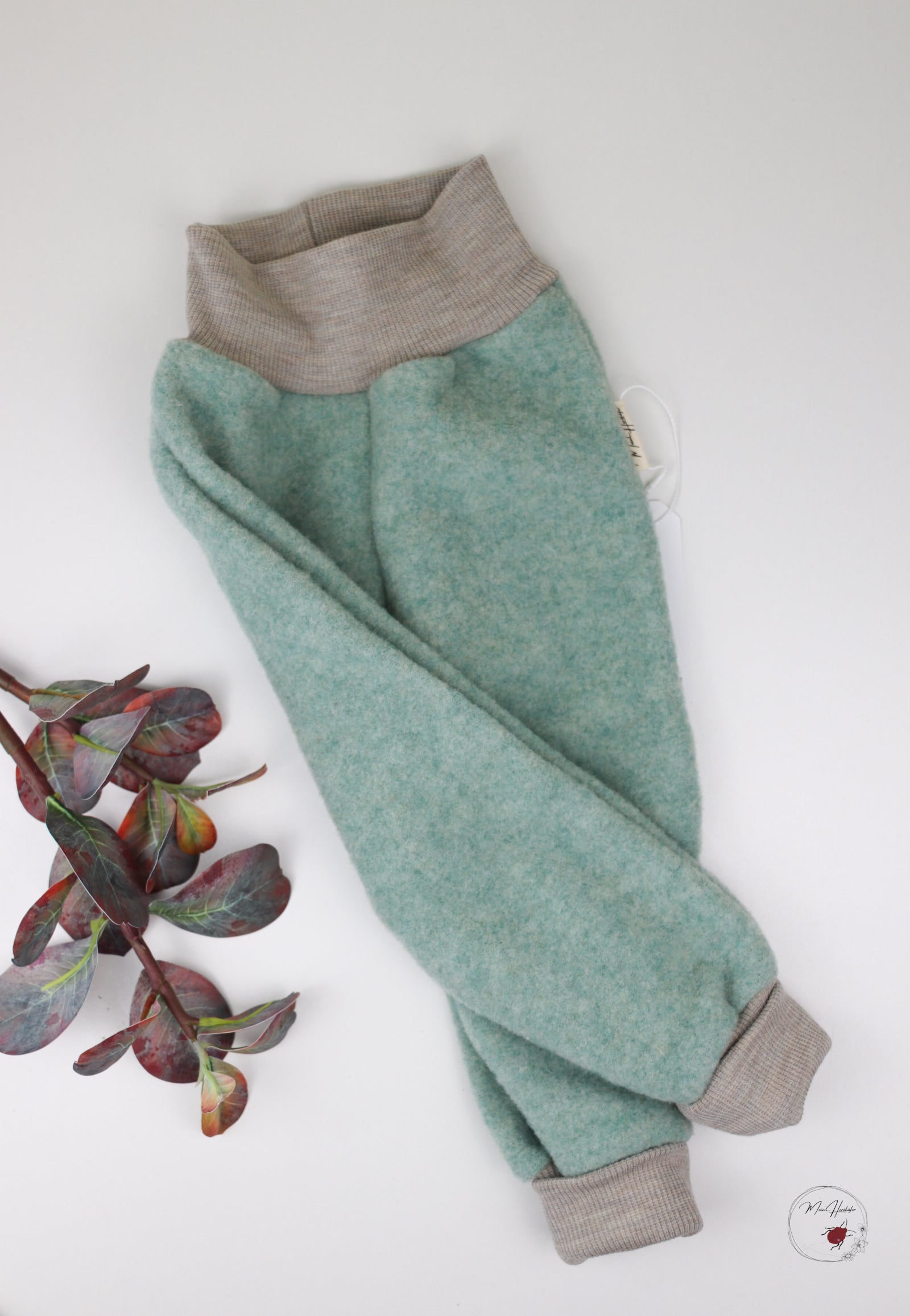 Merinofleece Hose mit Merinowollbündchen