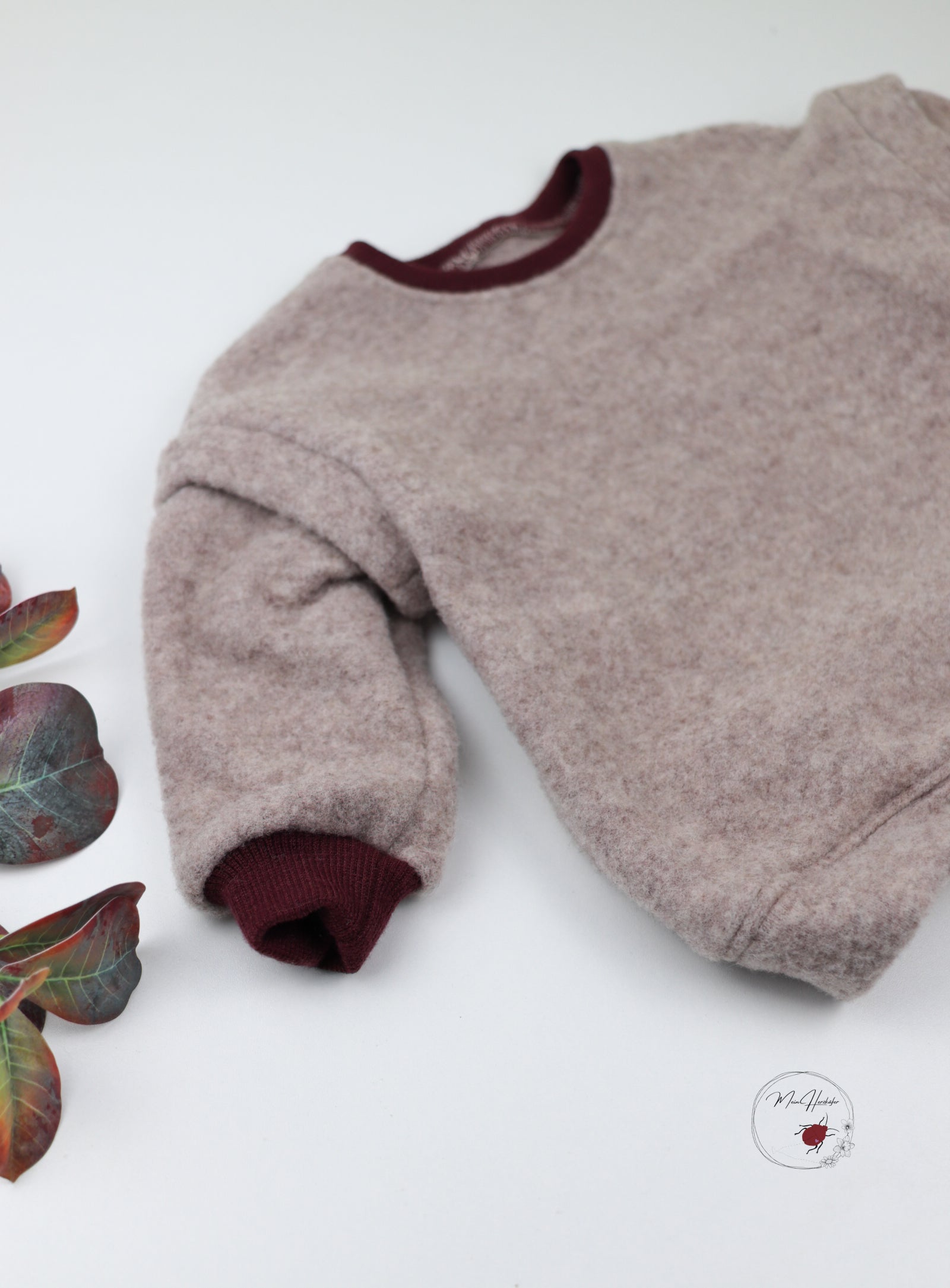 Merinofleece Sweater mit Merinobündchen