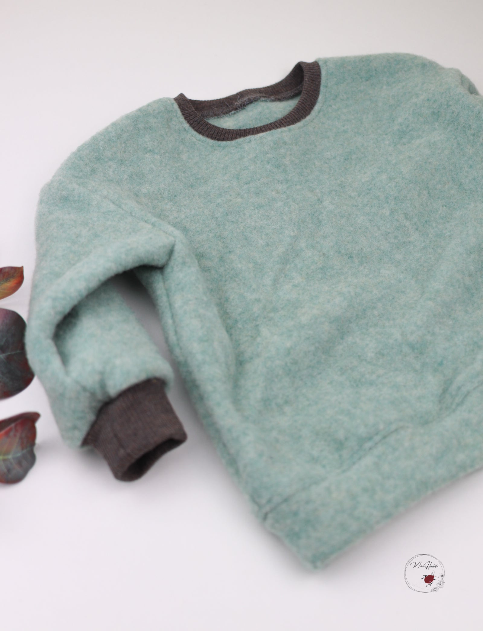 Merinofleece Sweater mit Merinobündchen