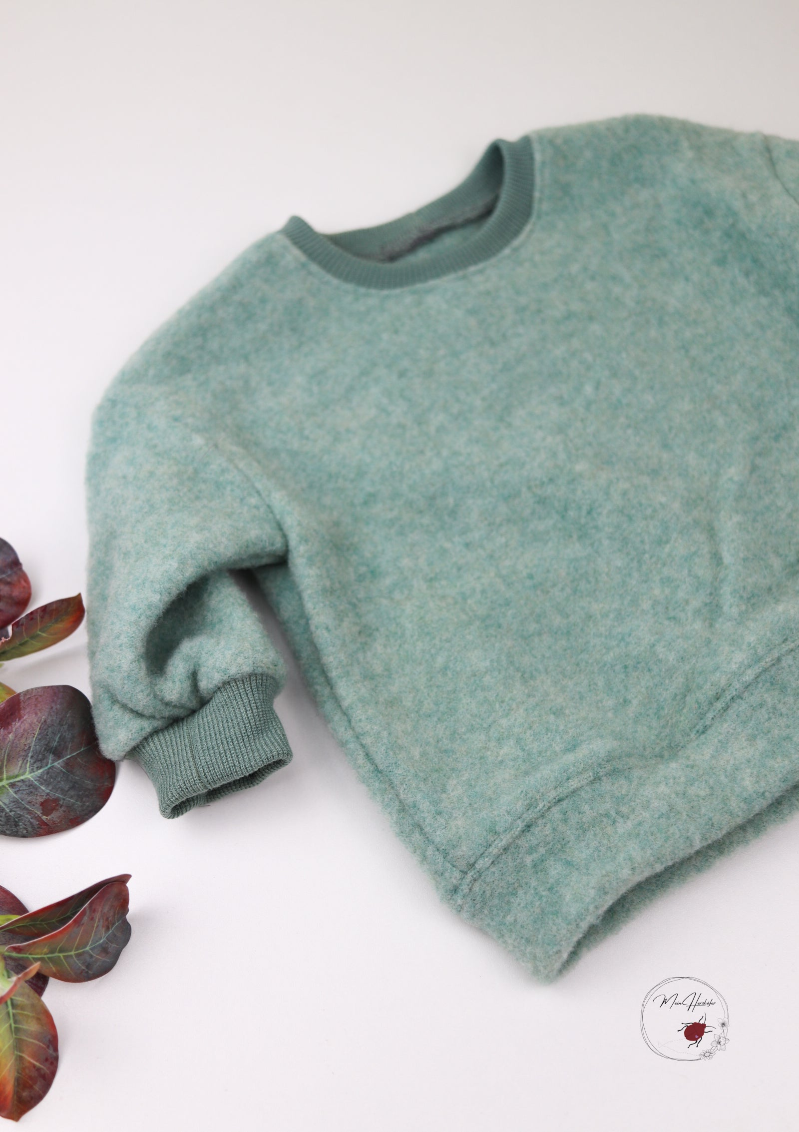 Merinofleece Sweater mit Merinobündchen