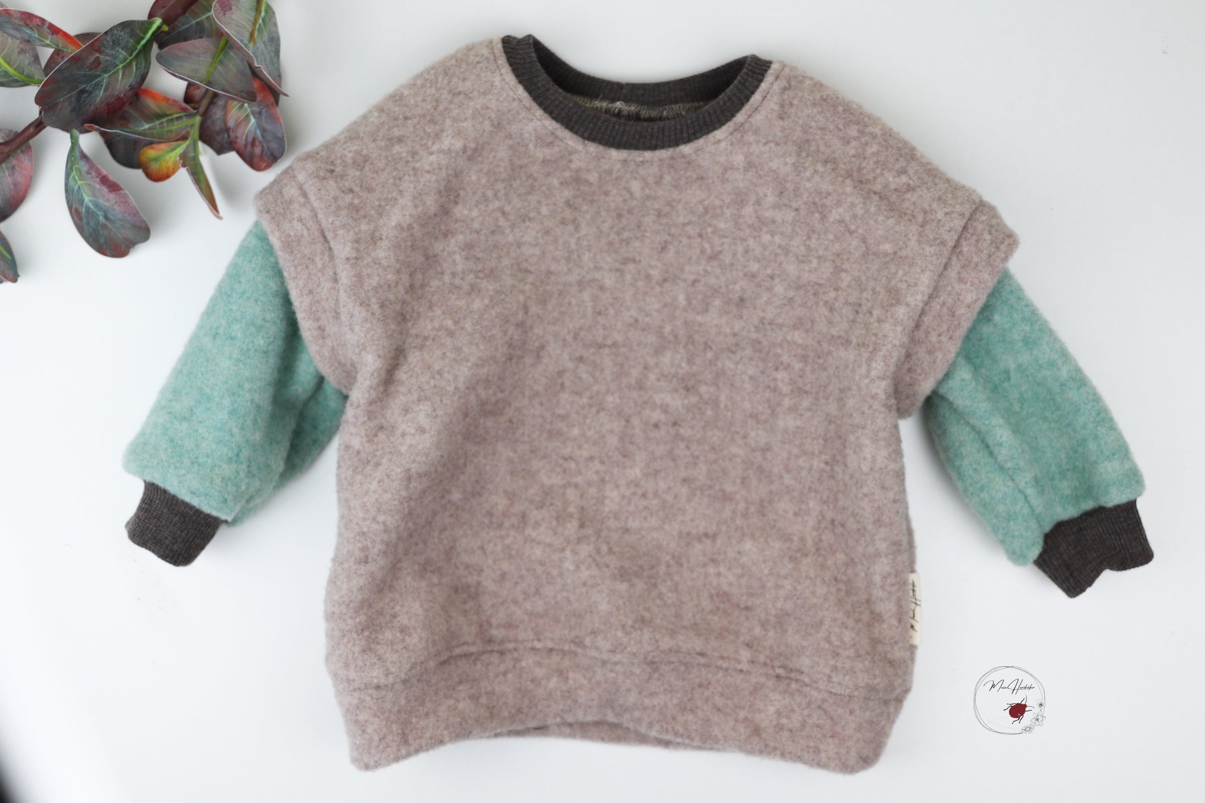 Merinofleece Sweater mit Merinobündchen